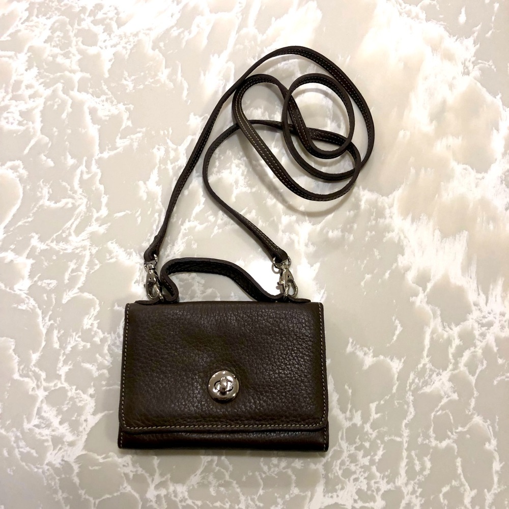 Roots Leather Crossbody Bag